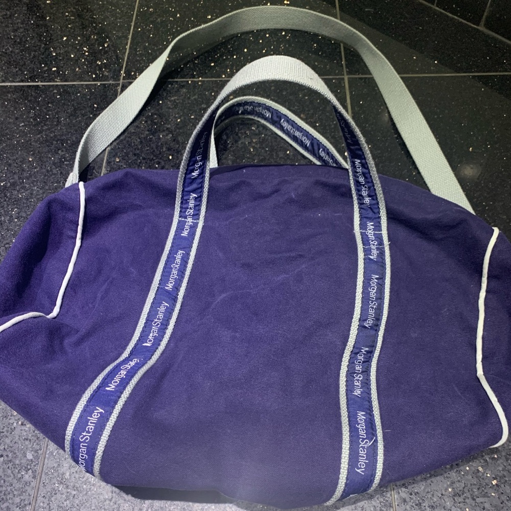 Morgan Stanley Navy Banker Wall Street Duffel Bag